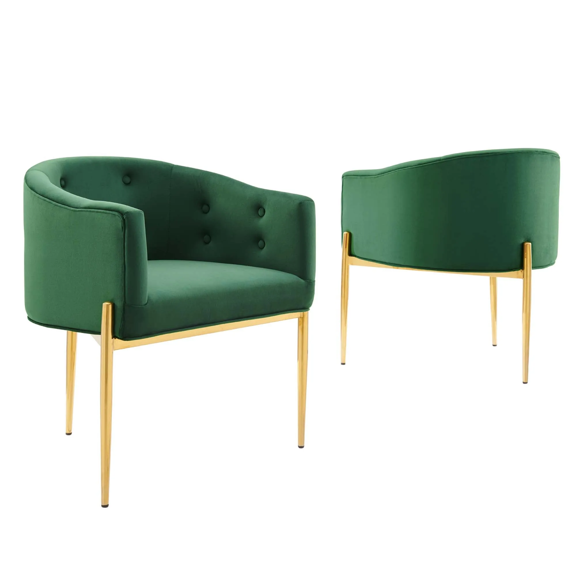 Savour Tufted Performance Velvet Accent Chairs - Set of 2 by Modway