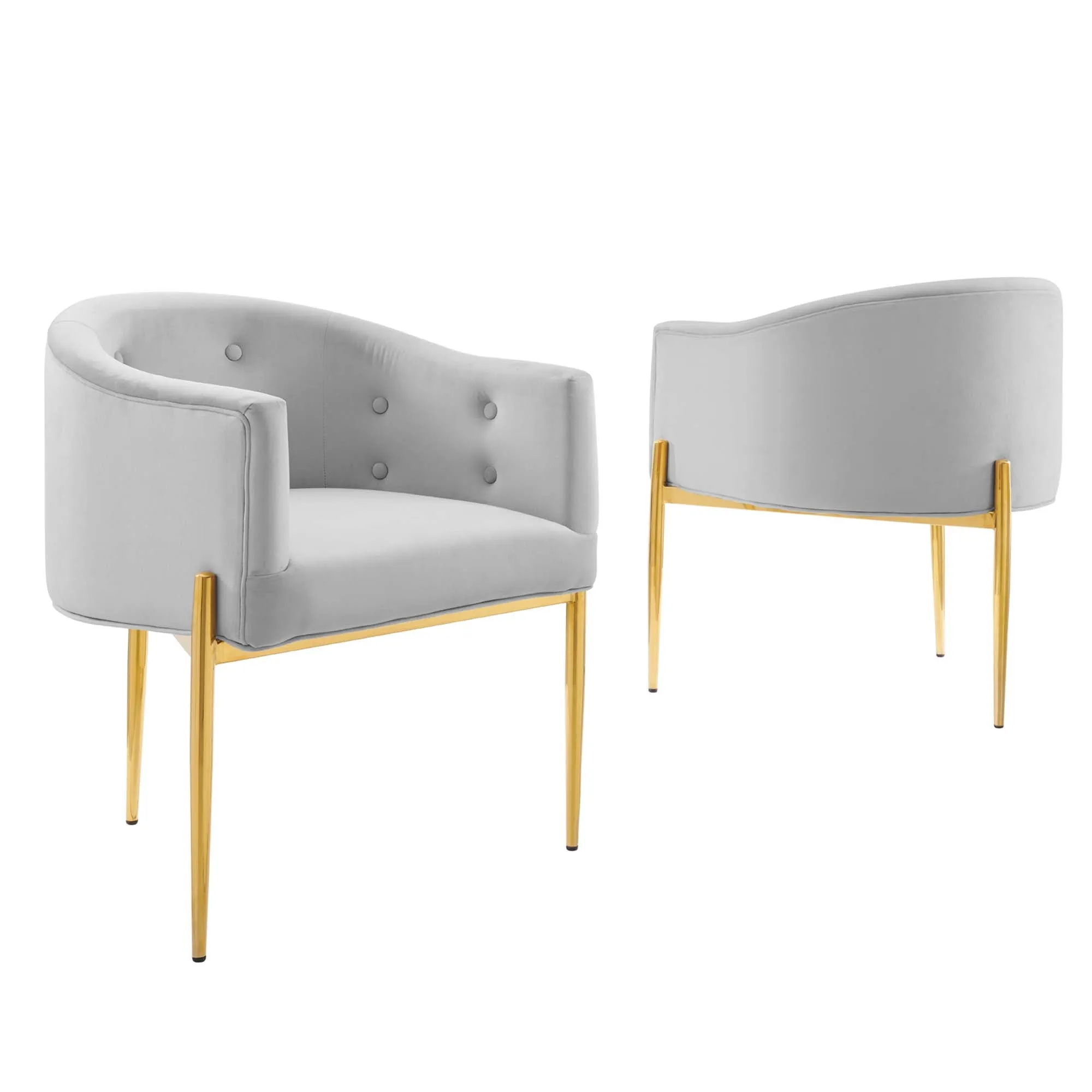 Savour Tufted Performance Velvet Accent Chairs - Set of 2 by Modway
