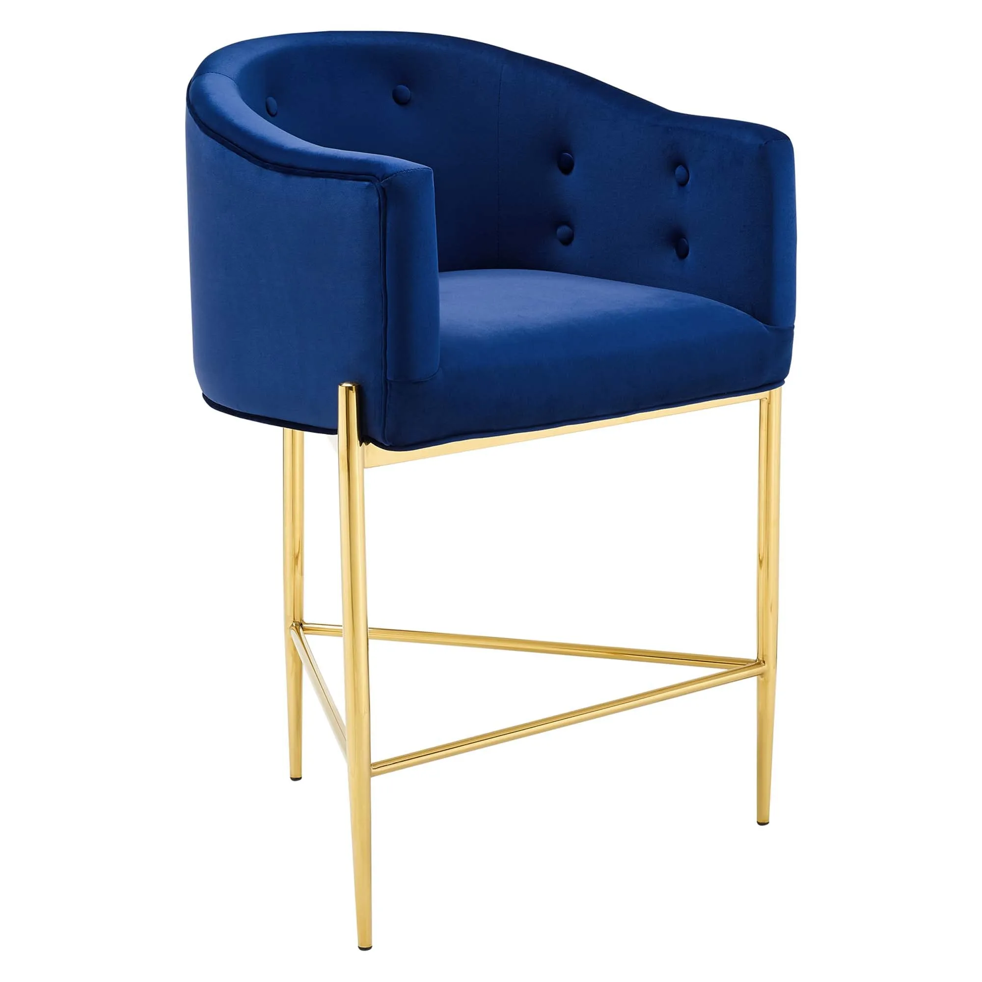 Savour Tufted Performance Velvet Counter Stool Set of 2 by Modway