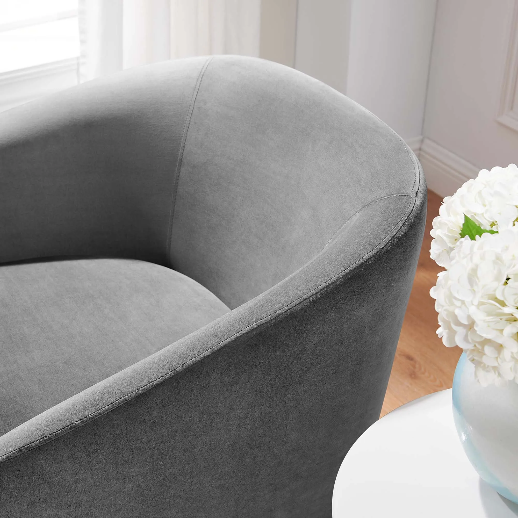 Series Performance Velvet Fabric Swivel Chair by Modway