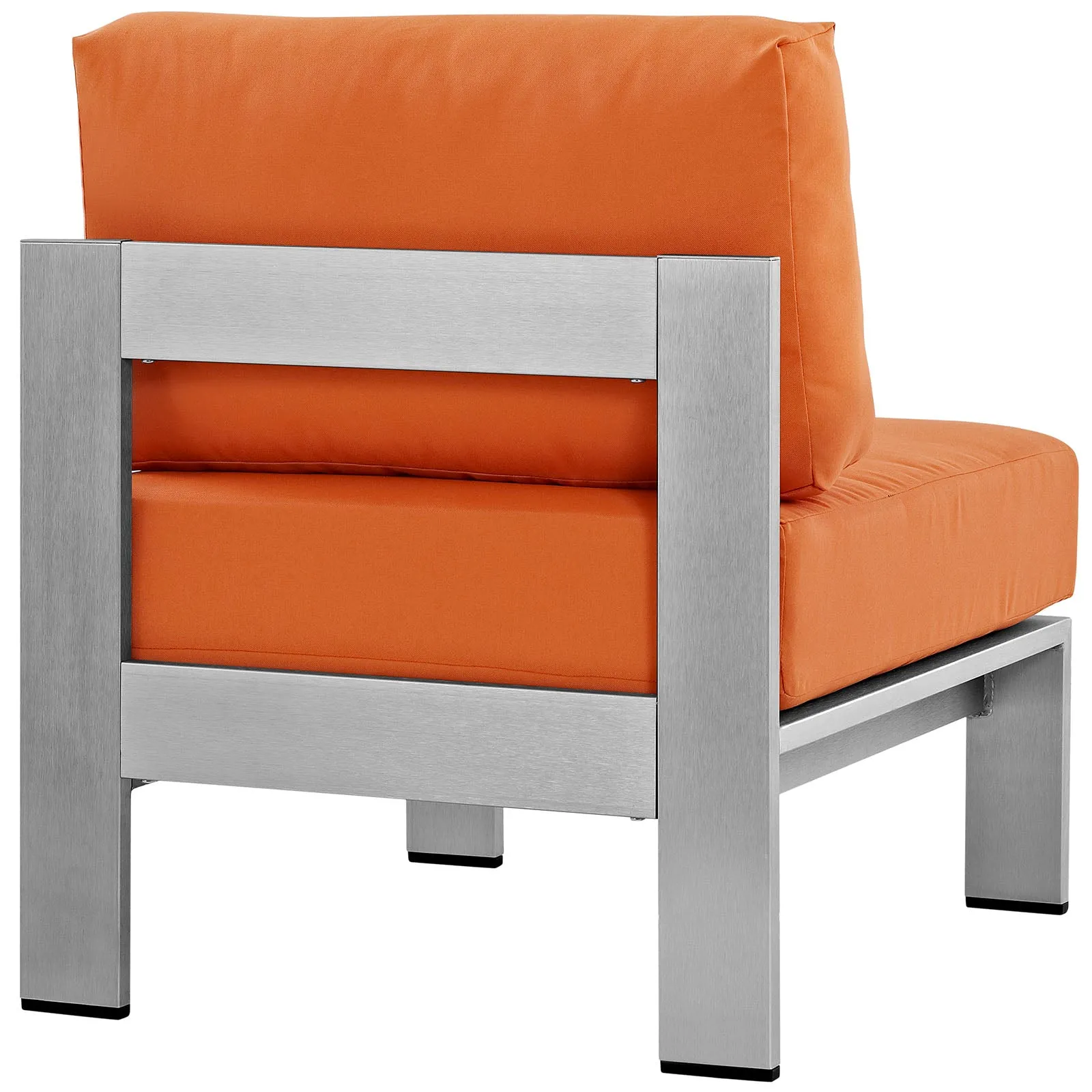 Shore Armless Outdoor Patio Aluminum Chair by Modway