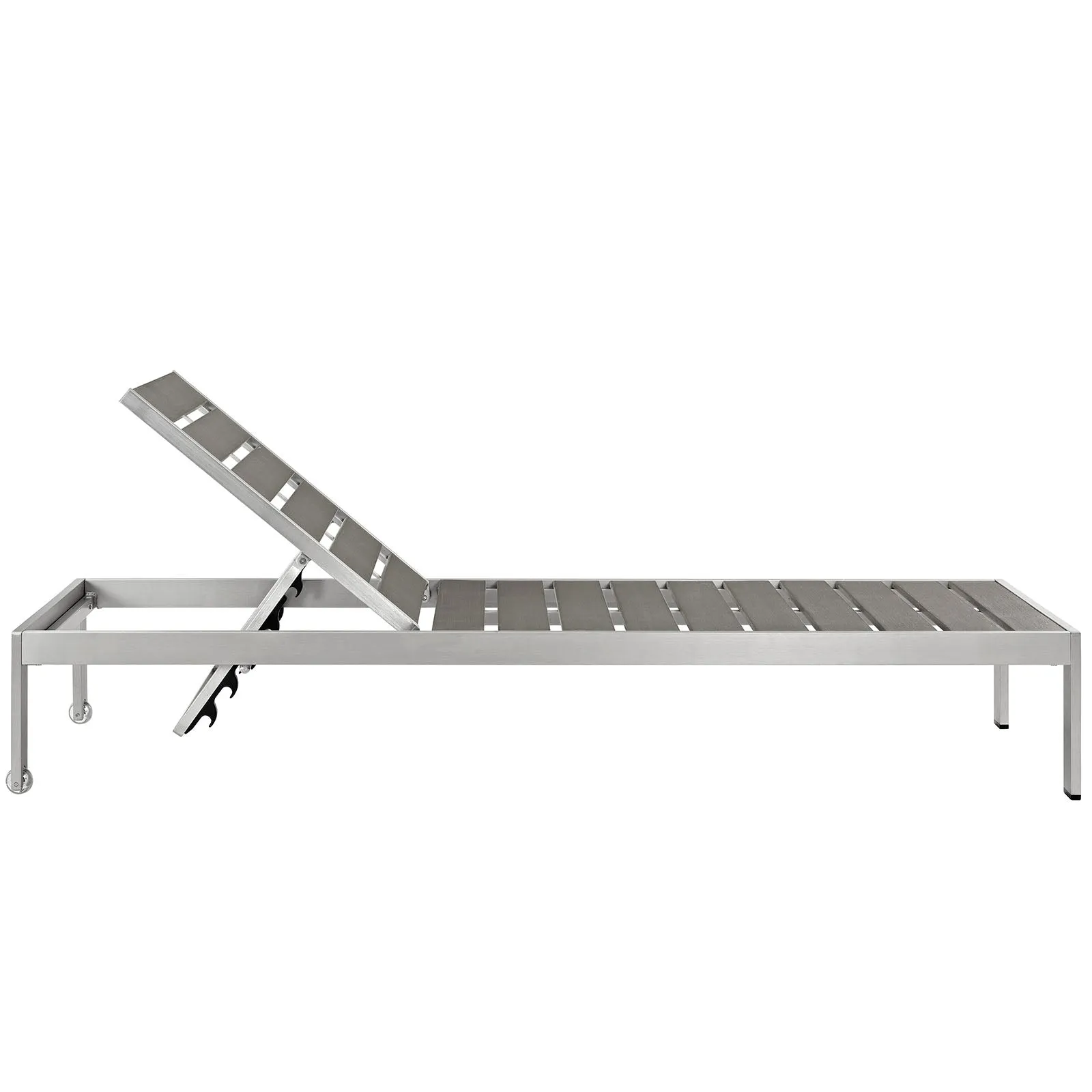 Shore Chaise Outdoor Patio Aluminum Set of 4 by Modway