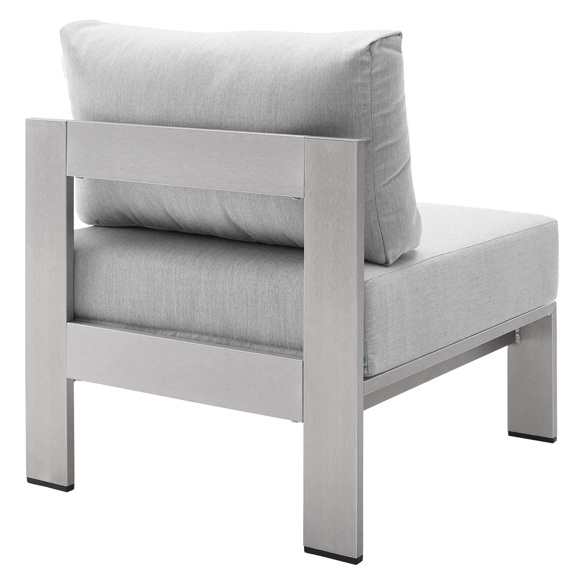 Shore Sunbrella® Fabric Aluminum Outdoor Patio Armless Chair by Modway