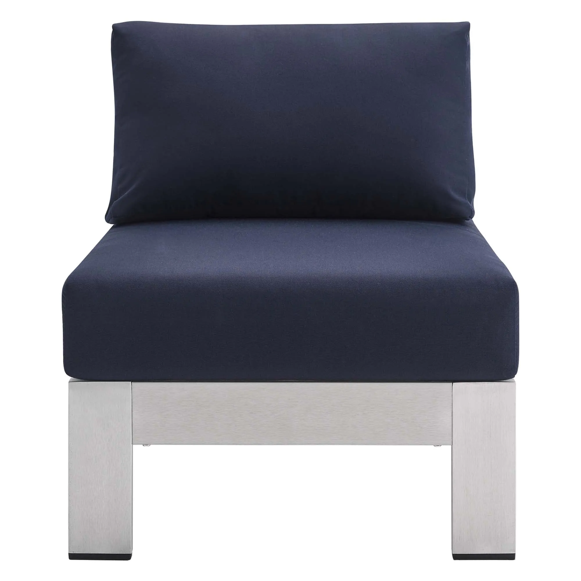 Shore Sunbrella® Fabric Aluminum Outdoor Patio Armless Chair by Modway