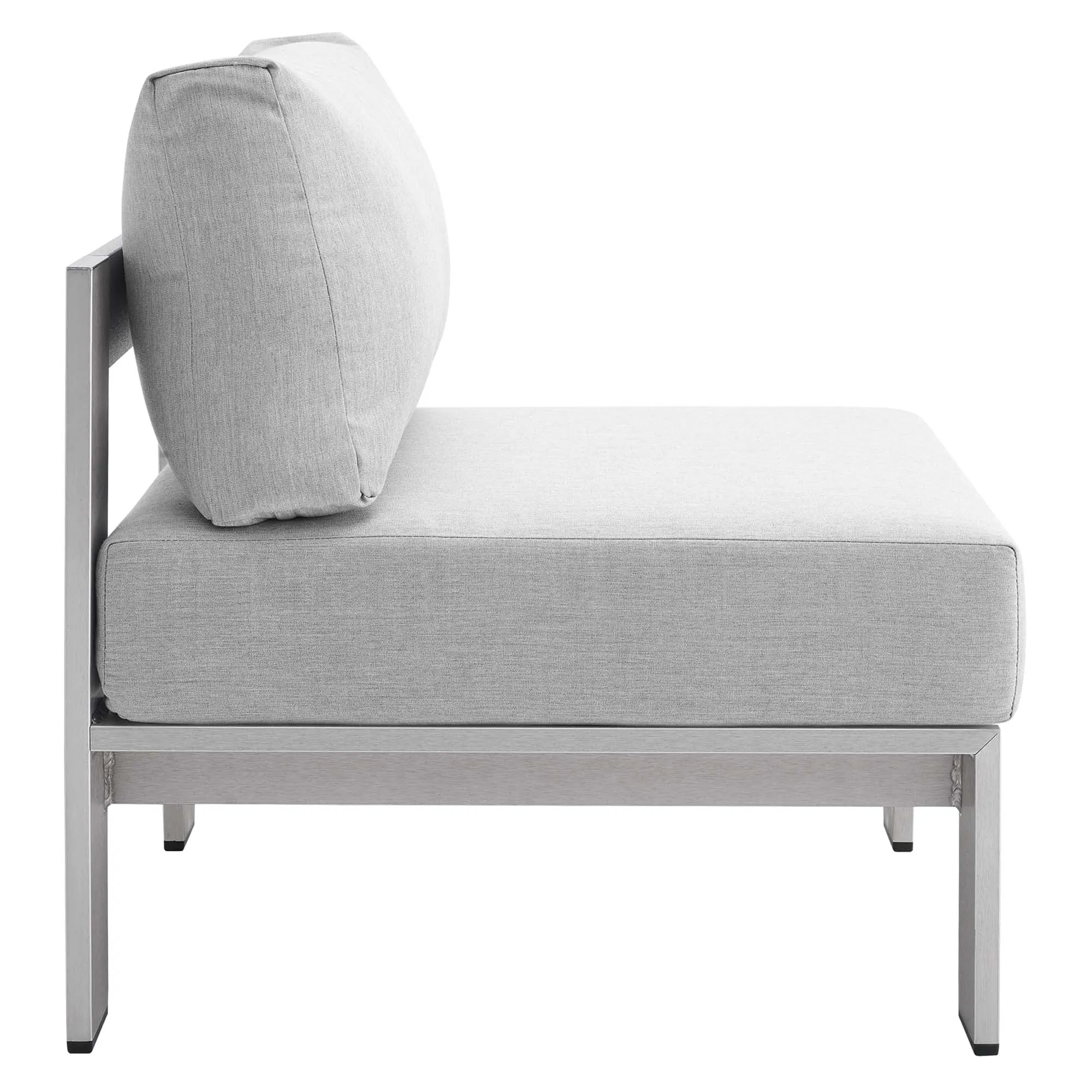 Shore Sunbrella® Fabric Aluminum Outdoor Patio Armless Chair by Modway