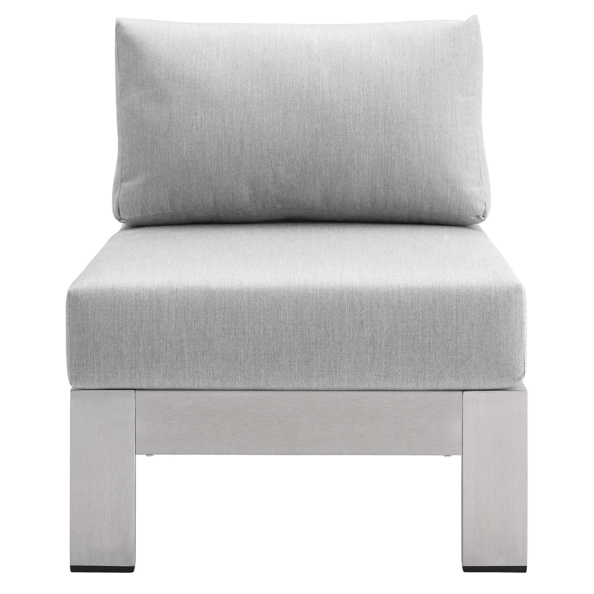 Shore Sunbrella® Fabric Aluminum Outdoor Patio Armless Chair by Modway