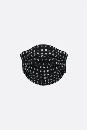 signature circles print fabric face mask