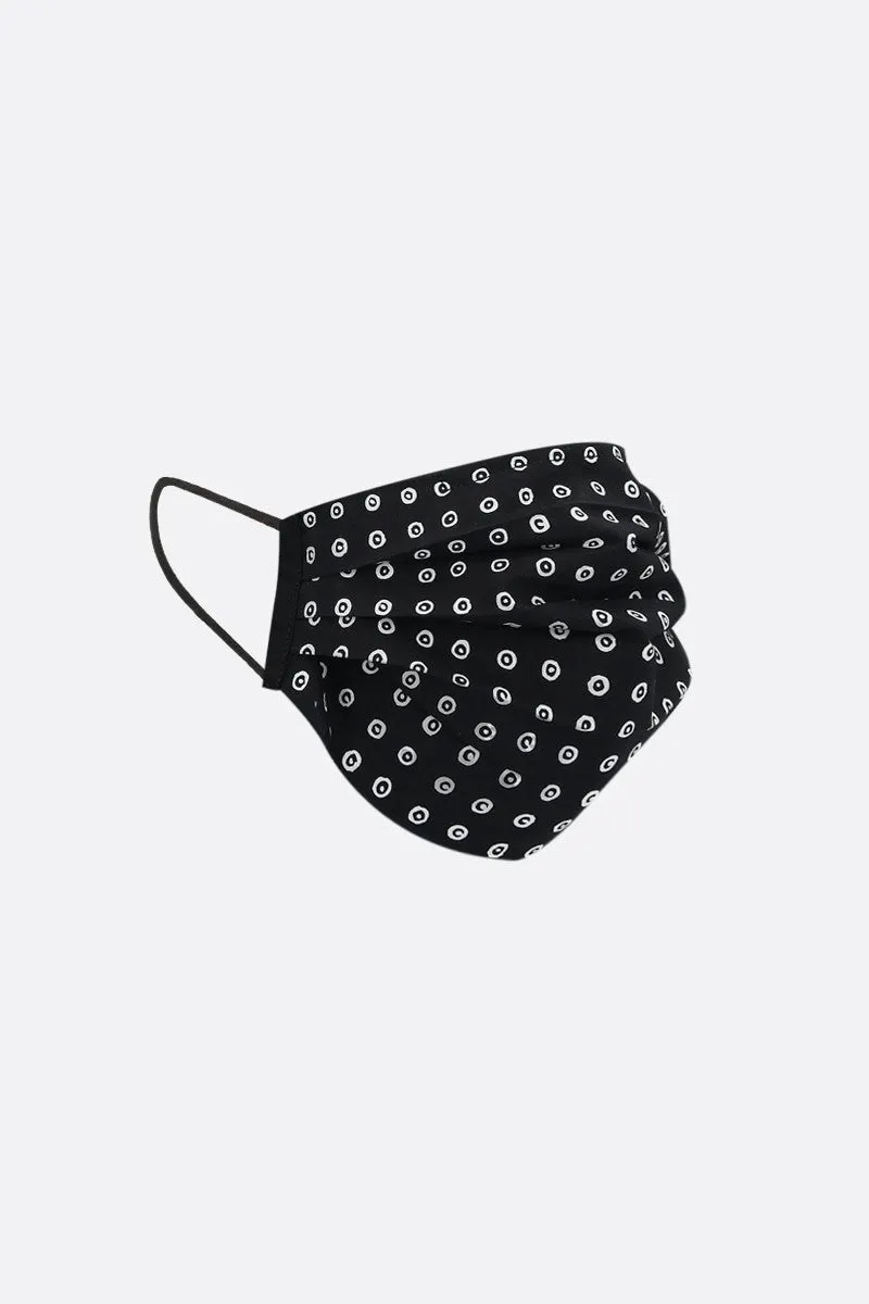 signature circles print fabric face mask