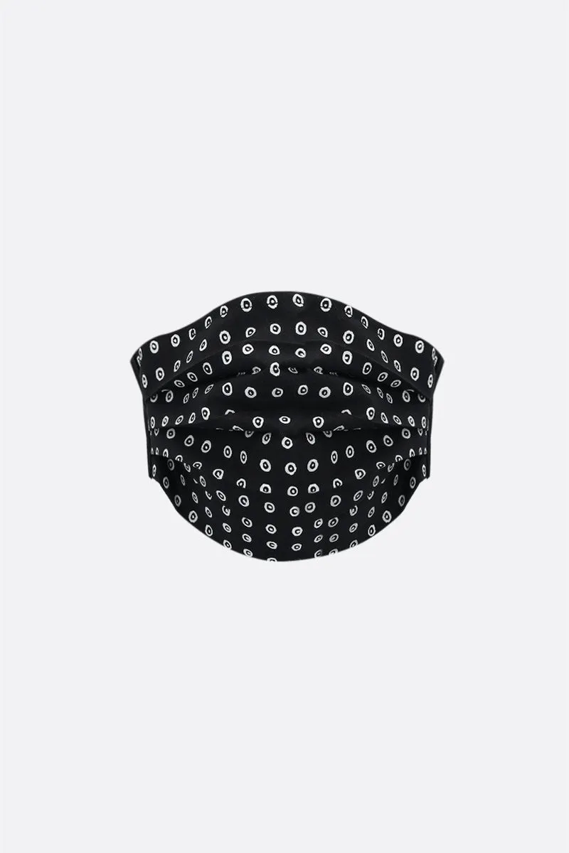 signature circles print fabric face mask