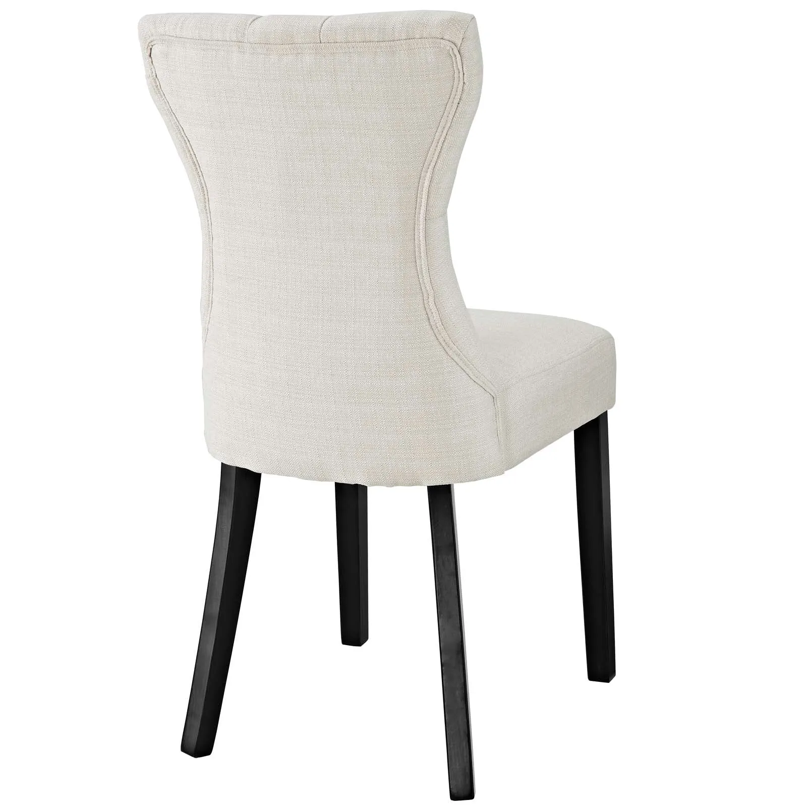 Silhouette Dining Side Chairs Upholstered Fabric Set of 2 by Modway