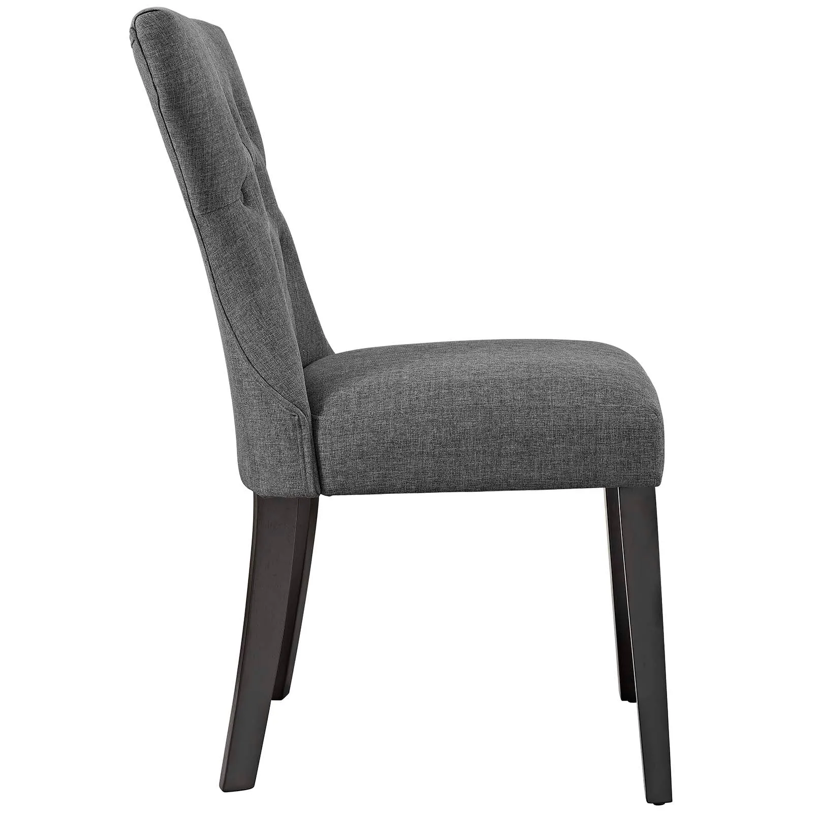 Silhouette Dining Side Chairs Upholstered Fabric Set of 2 by Modway
