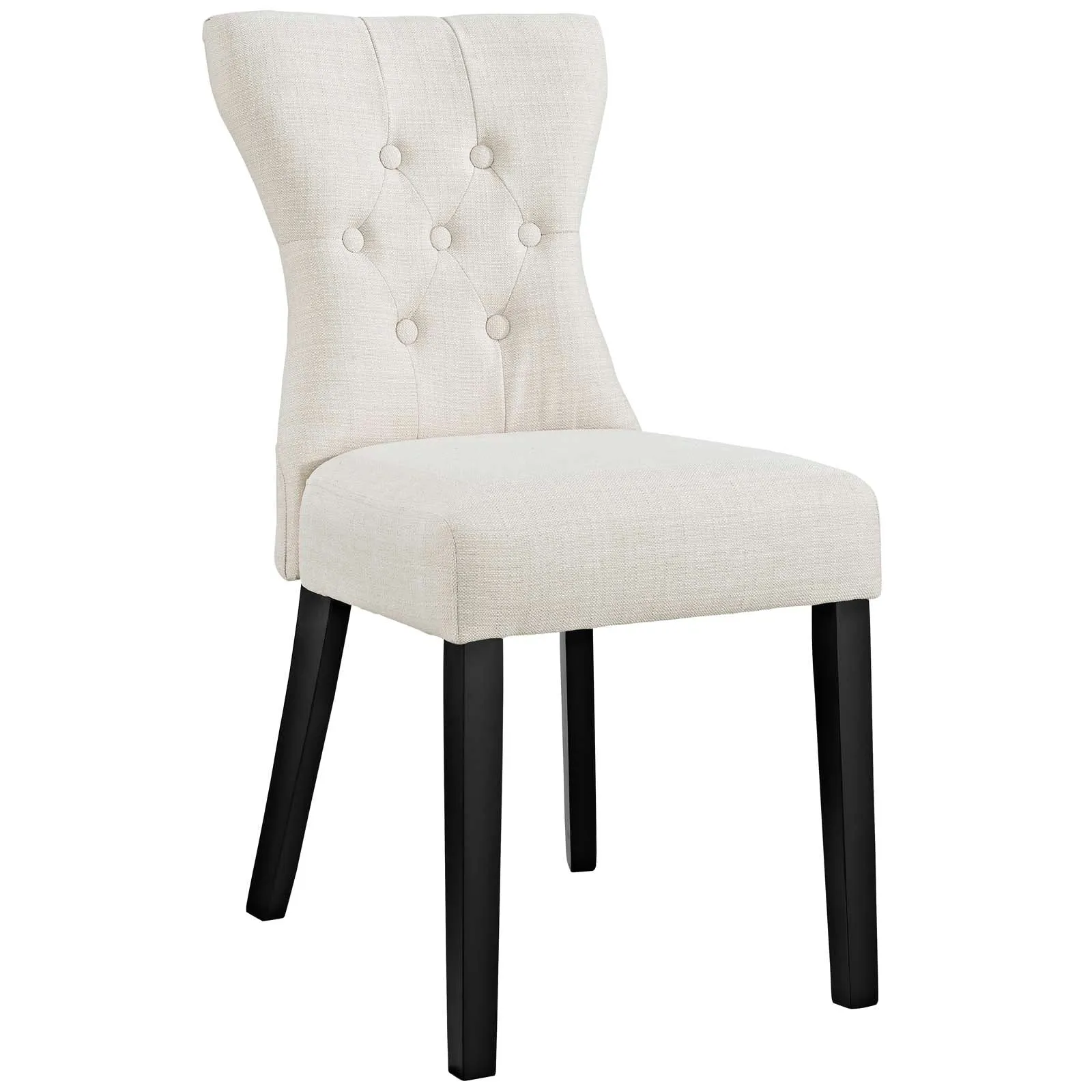 Silhouette Dining Side Chairs Upholstered Fabric Set of 2 by Modway