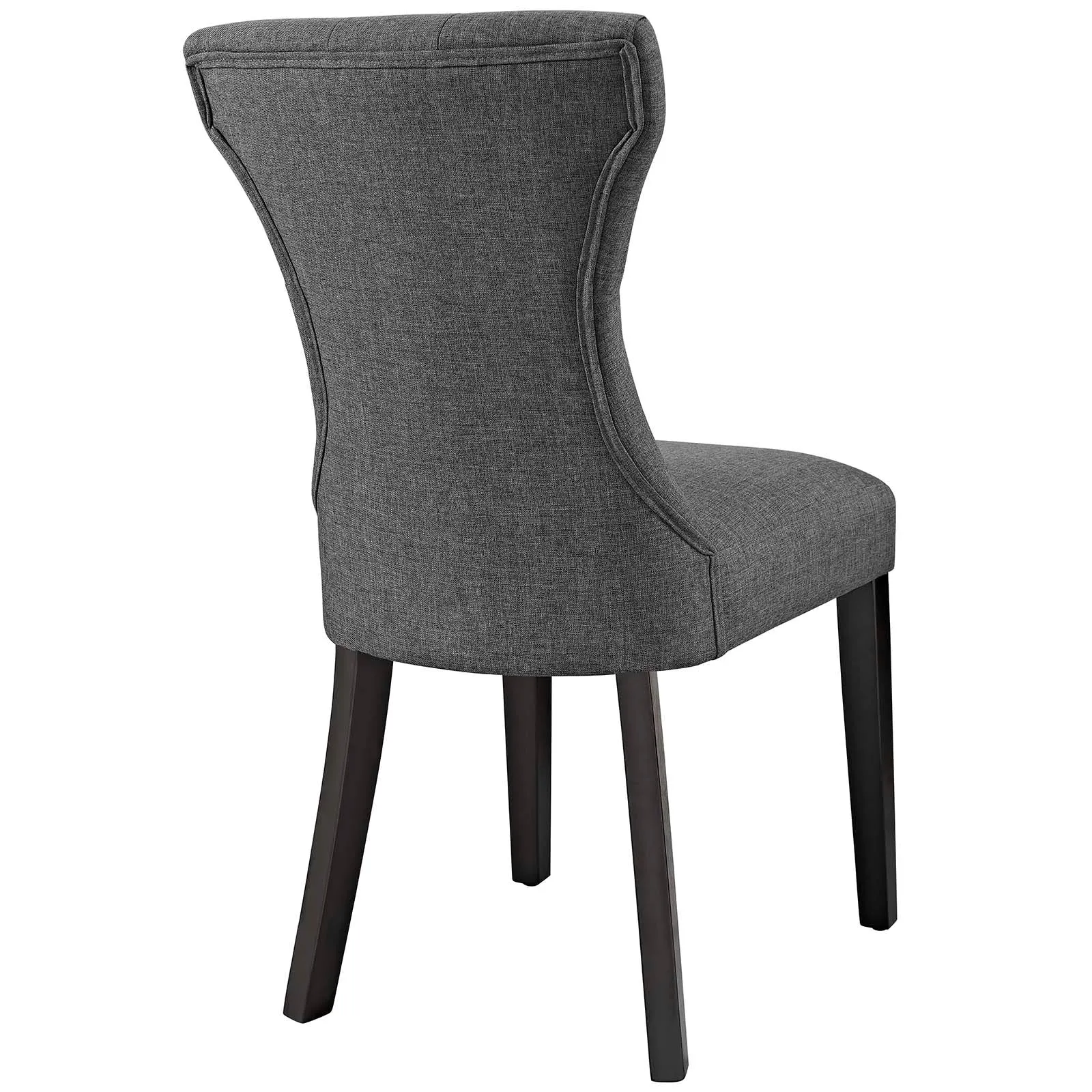 Silhouette Dining Side Chairs Upholstered Fabric Set of 2 by Modway