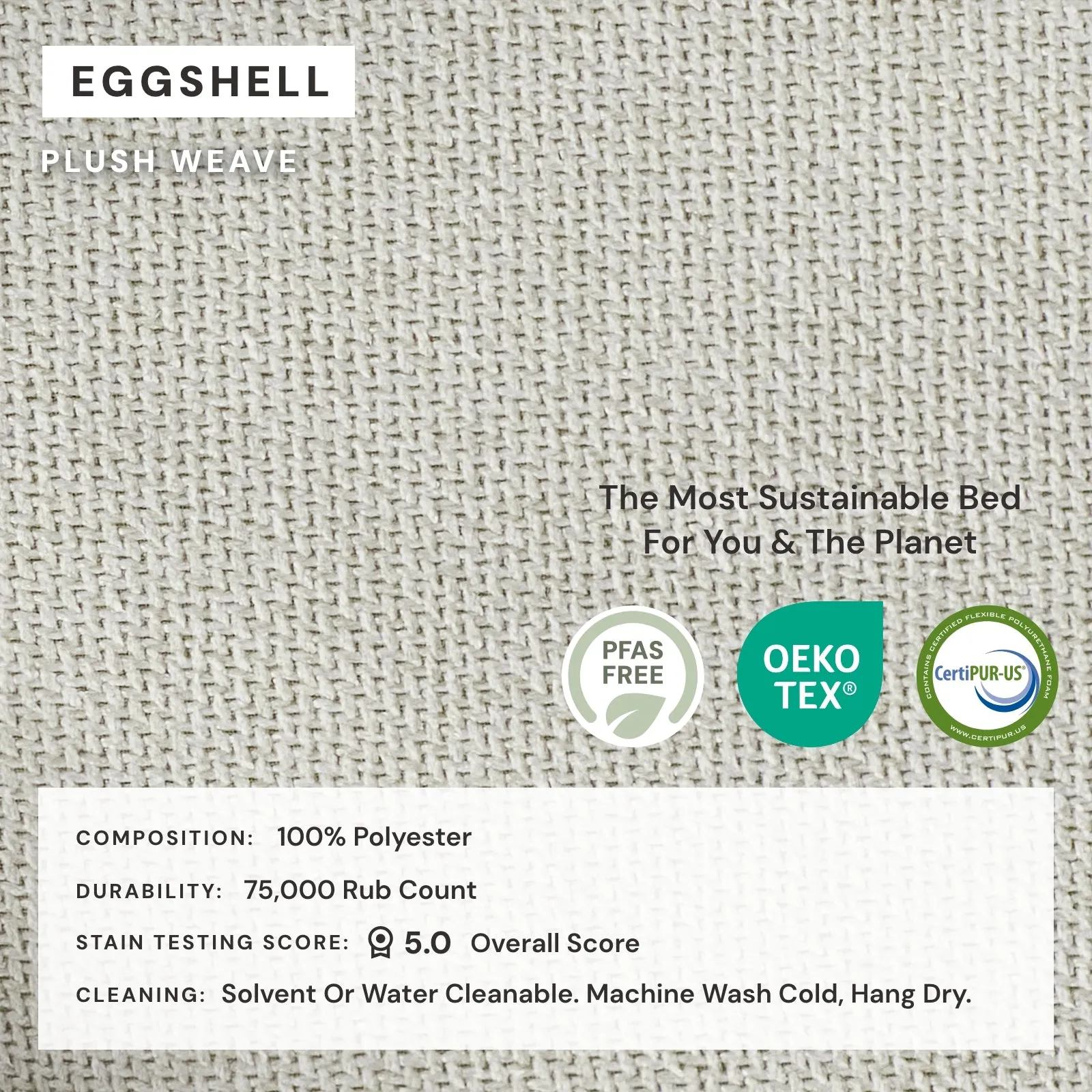 Slipcover Only - Modular Performance 3-Seater Sectional | Plush Weave in Eggshell
