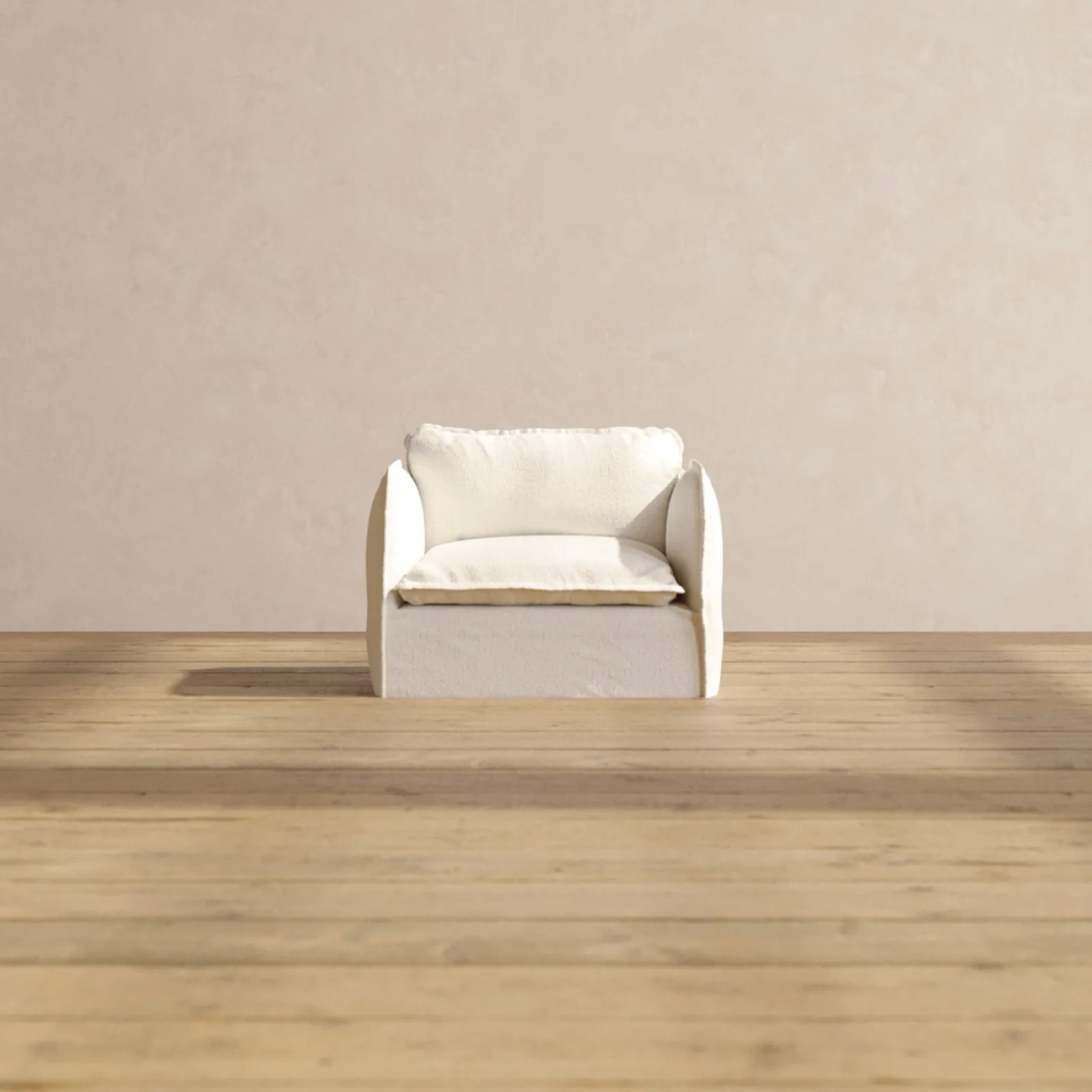 Slipcover Only - Modular Performance Armchair | Knit Boucle in Mousse