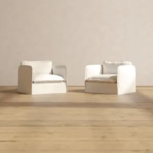 Slipcover Only - Modular Performance Armchair Set | Knit Boucle in Mousse