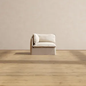 Slipcover Only - Modular Performance Corner Chair | Blended Weave in Oat