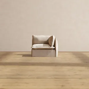 Slipcover Only - Modular Performance End Chair | Blended Weave in Oat