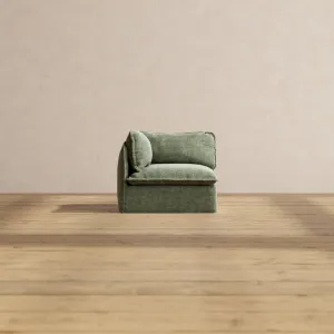 Slipcover Only - Modular Performance End Chair | Heirloom Velvet in Willow