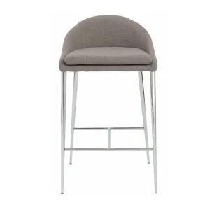 Smiley Counter Stool Set of 2 GRAY