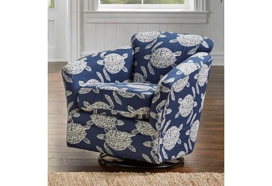 SWIVEL GLIDER BARREL CHAIR
