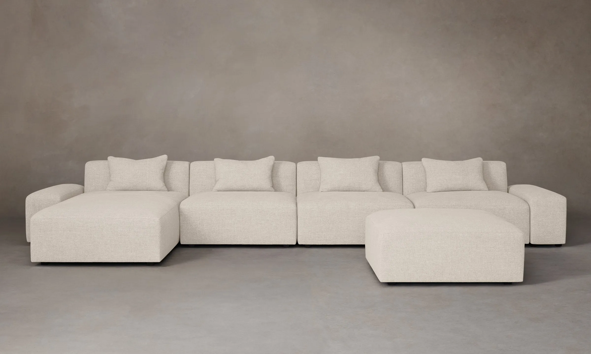 The Breuer Modular Sectional - Heritage Belgian Linen Summit