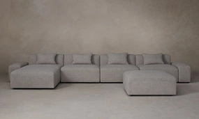 The Breuer Modular Sectional - Heritage Belgian Linen Agate