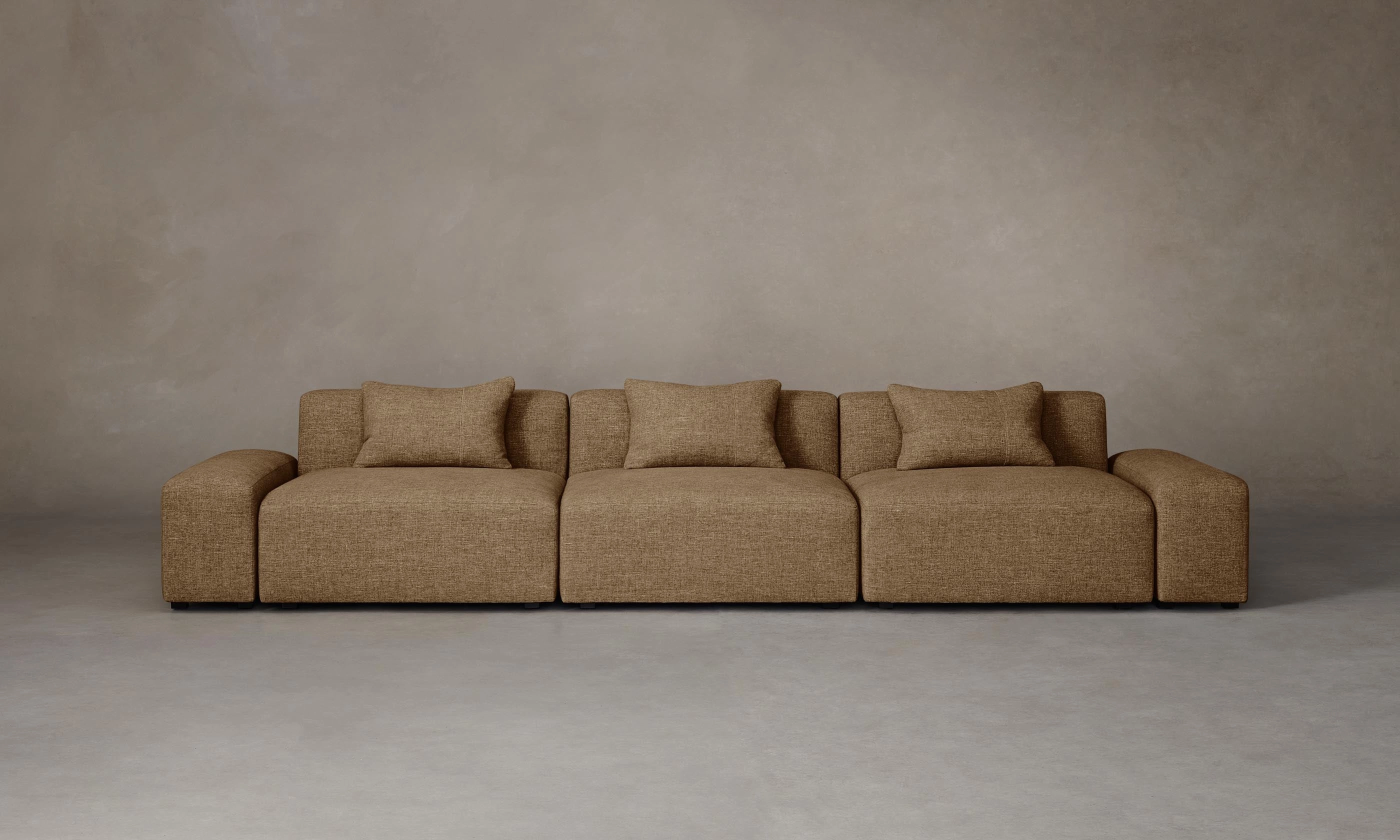 The Breuer Modular Sectional - Heritage Belgian Linen Chai