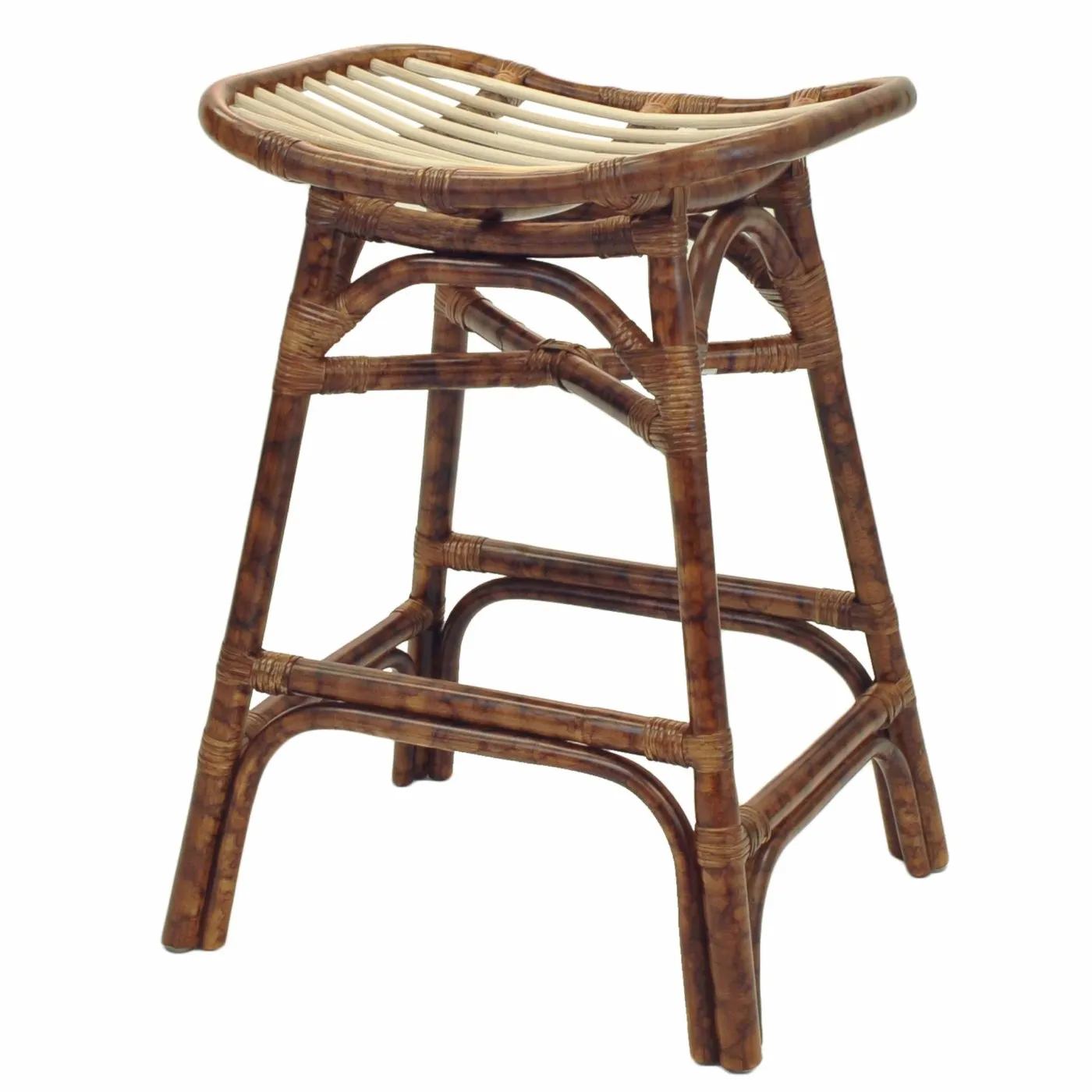 Tortuga Rattan Counter Stool MARBLE BROWN
